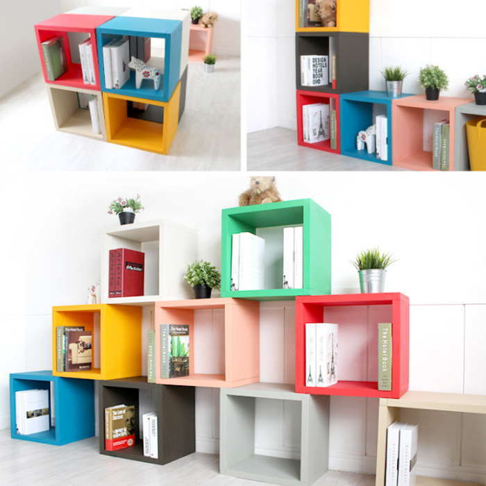 楽天市場】生地 レトロポップ（カラーボックス｜本棚・ラック・カラー