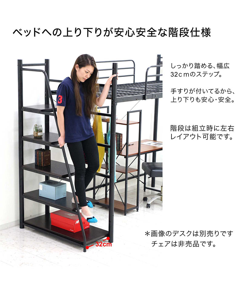 楽天市場】【マラソン期間中全品ポイント10倍】ロフトベッド パイプ
