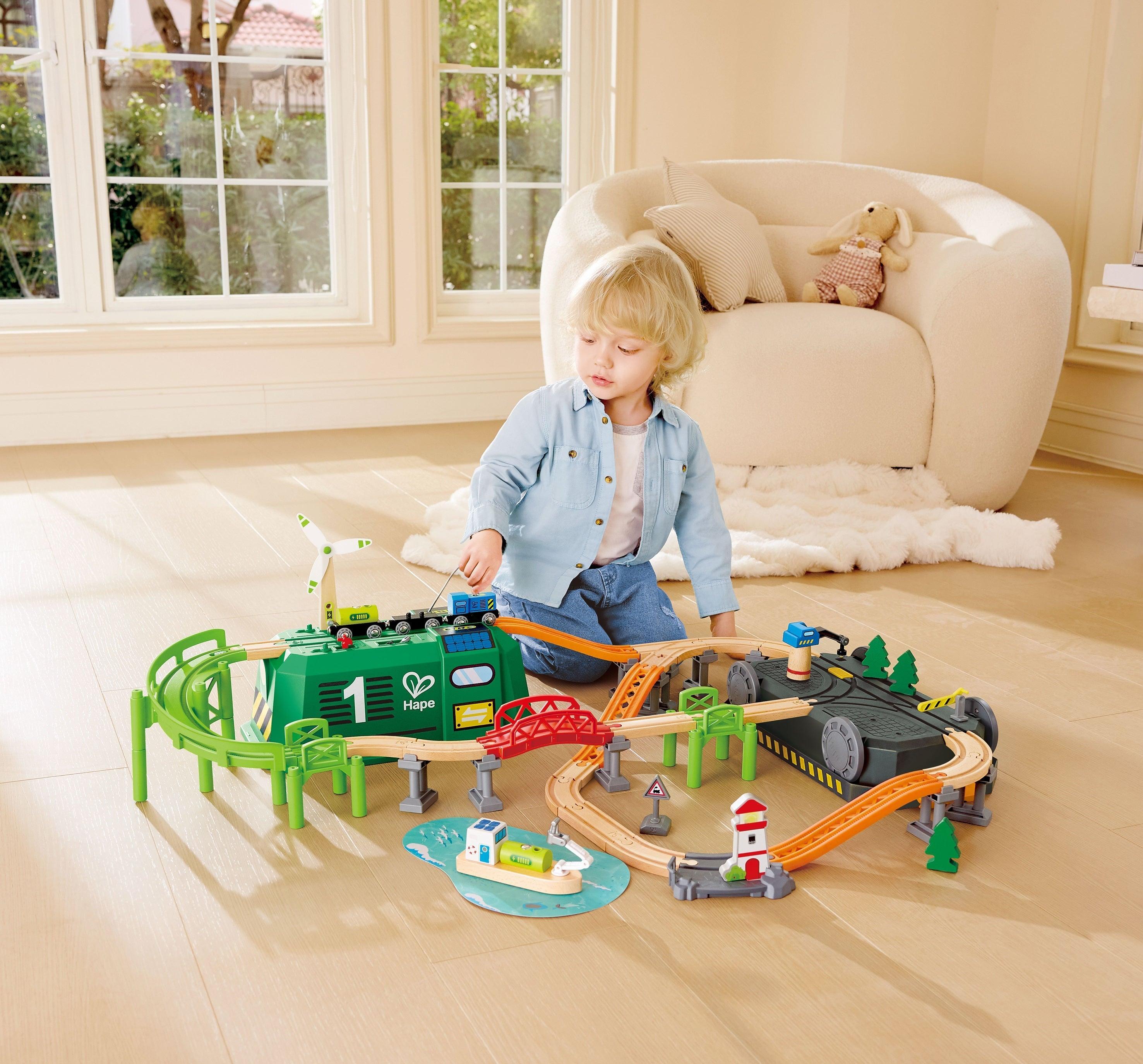 Hape Eco Energy Train Bucket Set | Hopscotch Children's Store