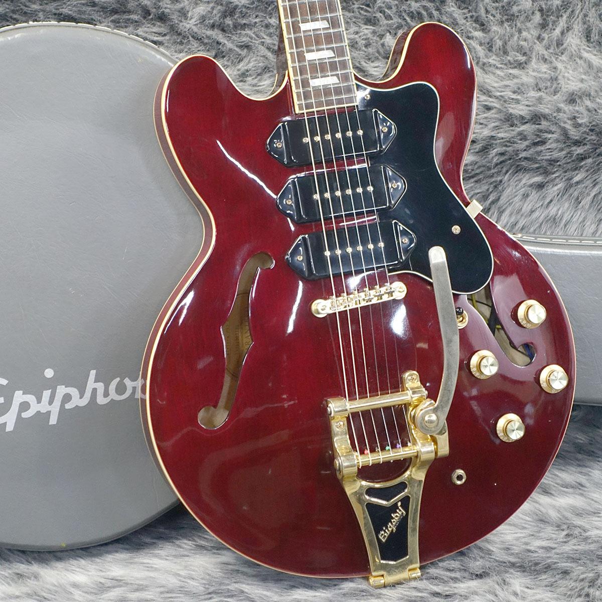 Epiphone Ltd Ed Riviera Custom P93 RP/美品 Epiphone Riviera Custom P93 Wine Red Limited Edition – Chicago