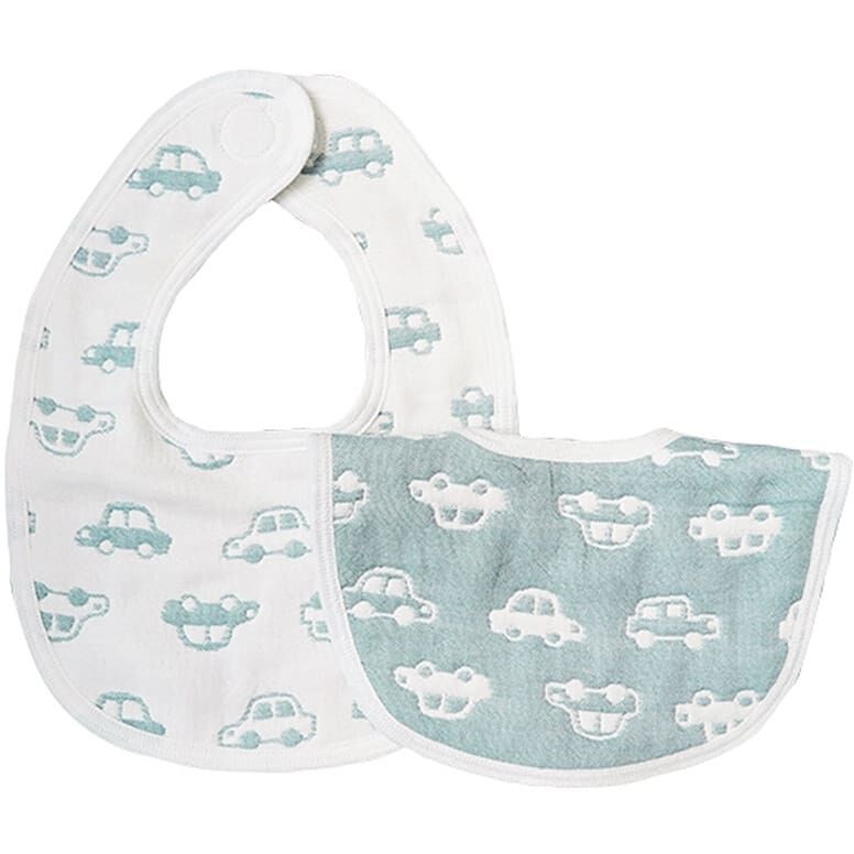 6重織ガーゼスタイ 2枚組 クルマ (クルマ×フリー) ベビーザらス限定