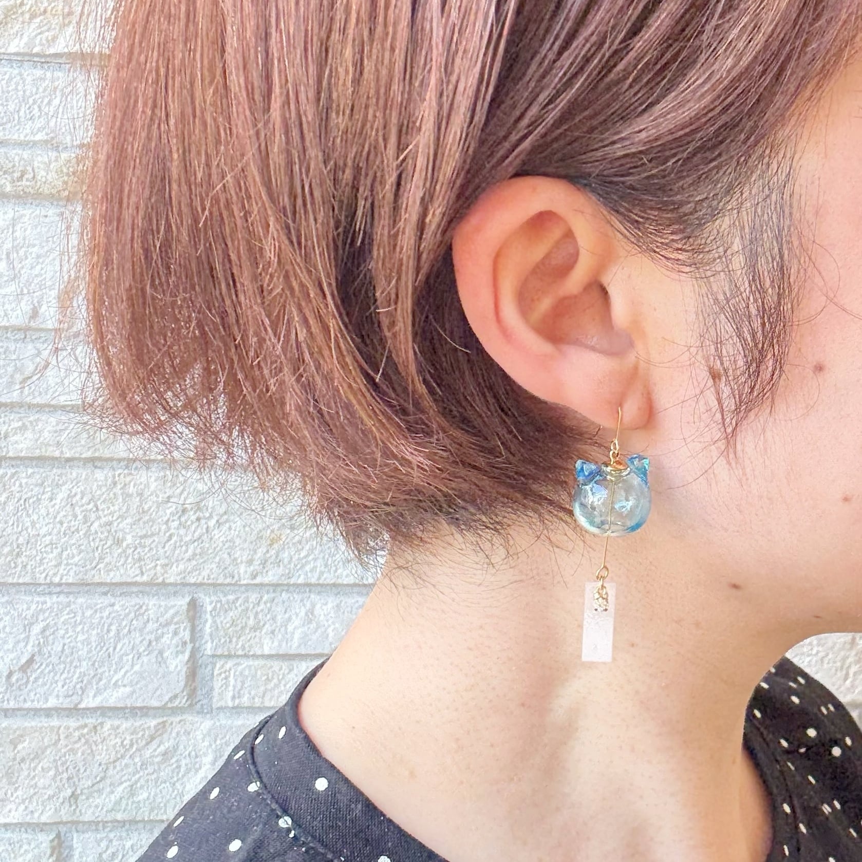 ねこりん –猫風鈴のピアス／イヤリング イヤーカフも | lindisima