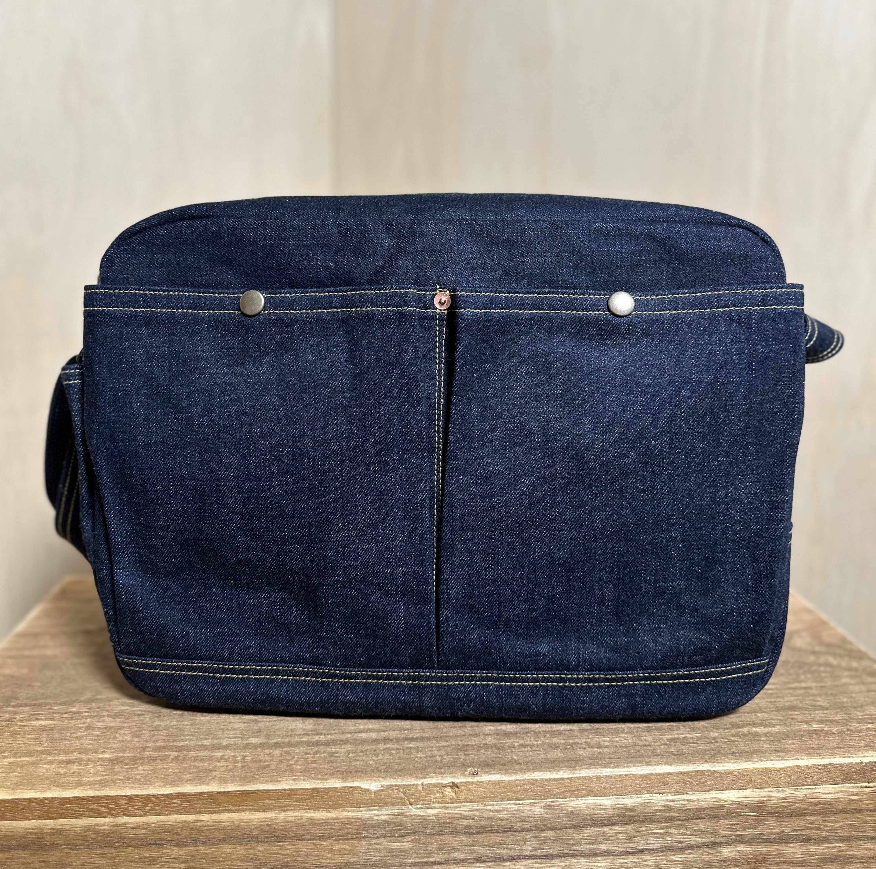 ポストマンバッグ L 【岡山県産デニム 倉敷帆布 デニムバッグ