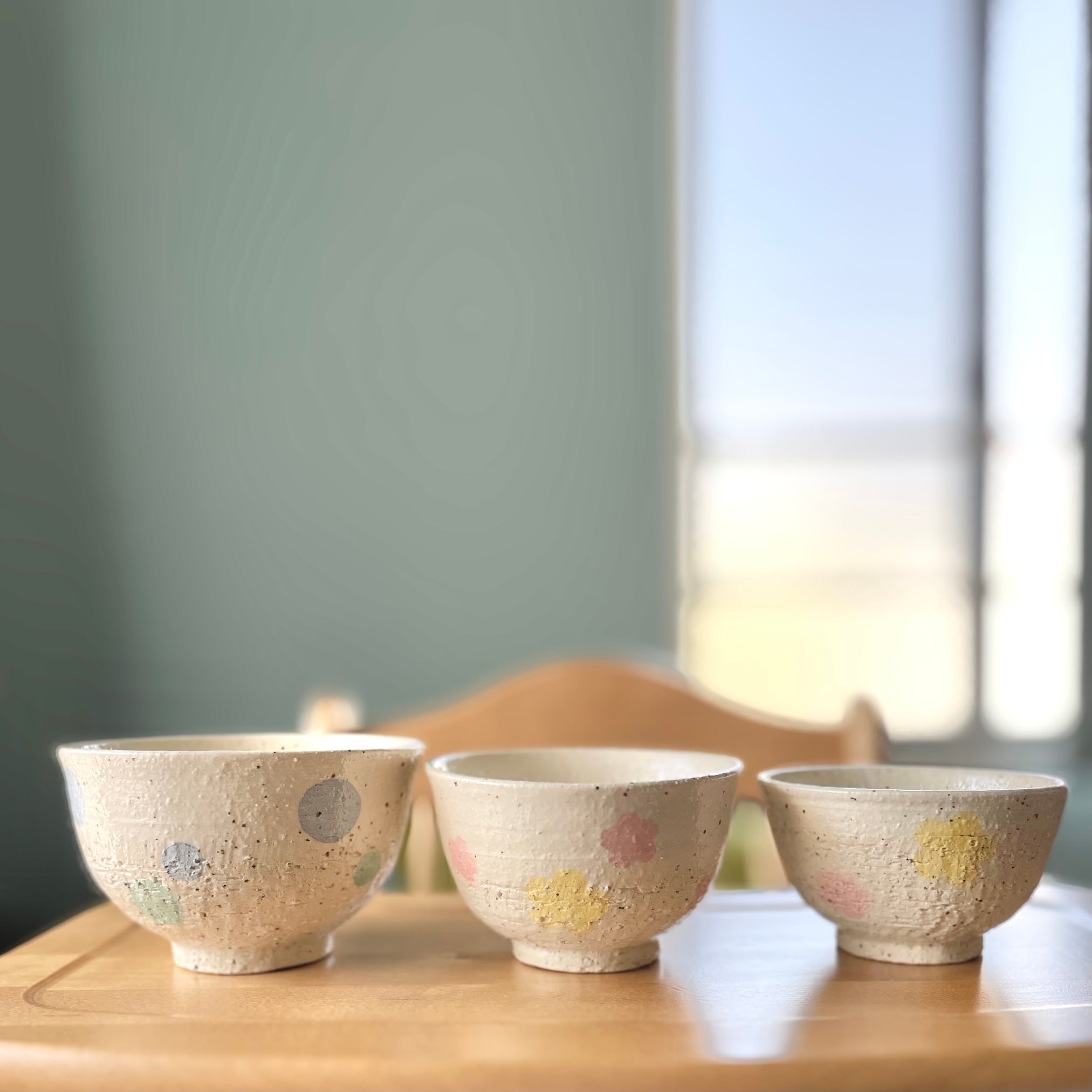 送料無料】家族のお茶碗3点セット | 陶器のうつわとアクセサリー