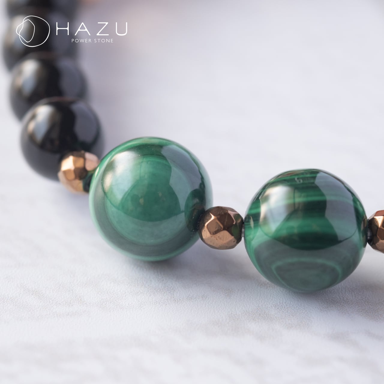 悪気邪気を跳ね返すパワフル魔除け［マラカイト／スモーキークォーツ