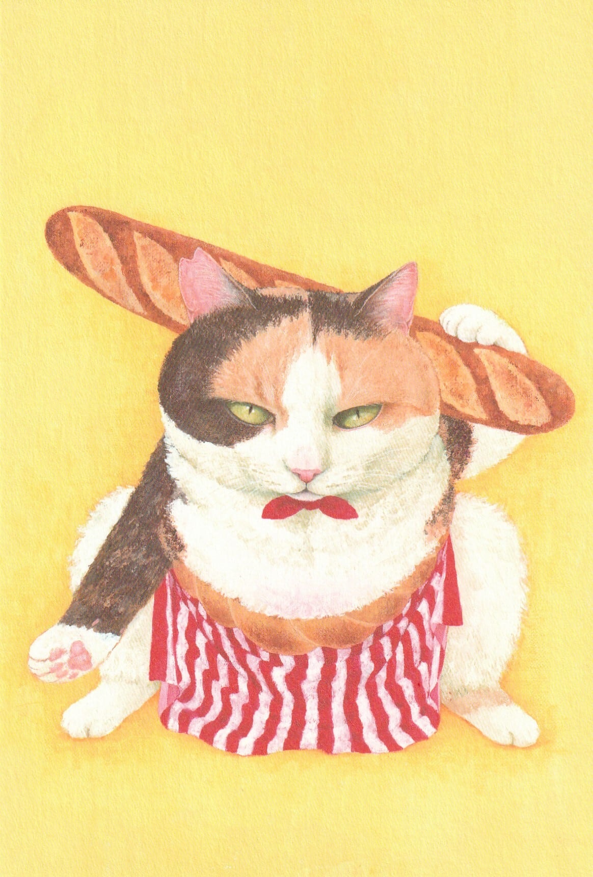 町田尚子「どすこいみいちゃんパンやさん」表紙 ポストカード | 奈良の