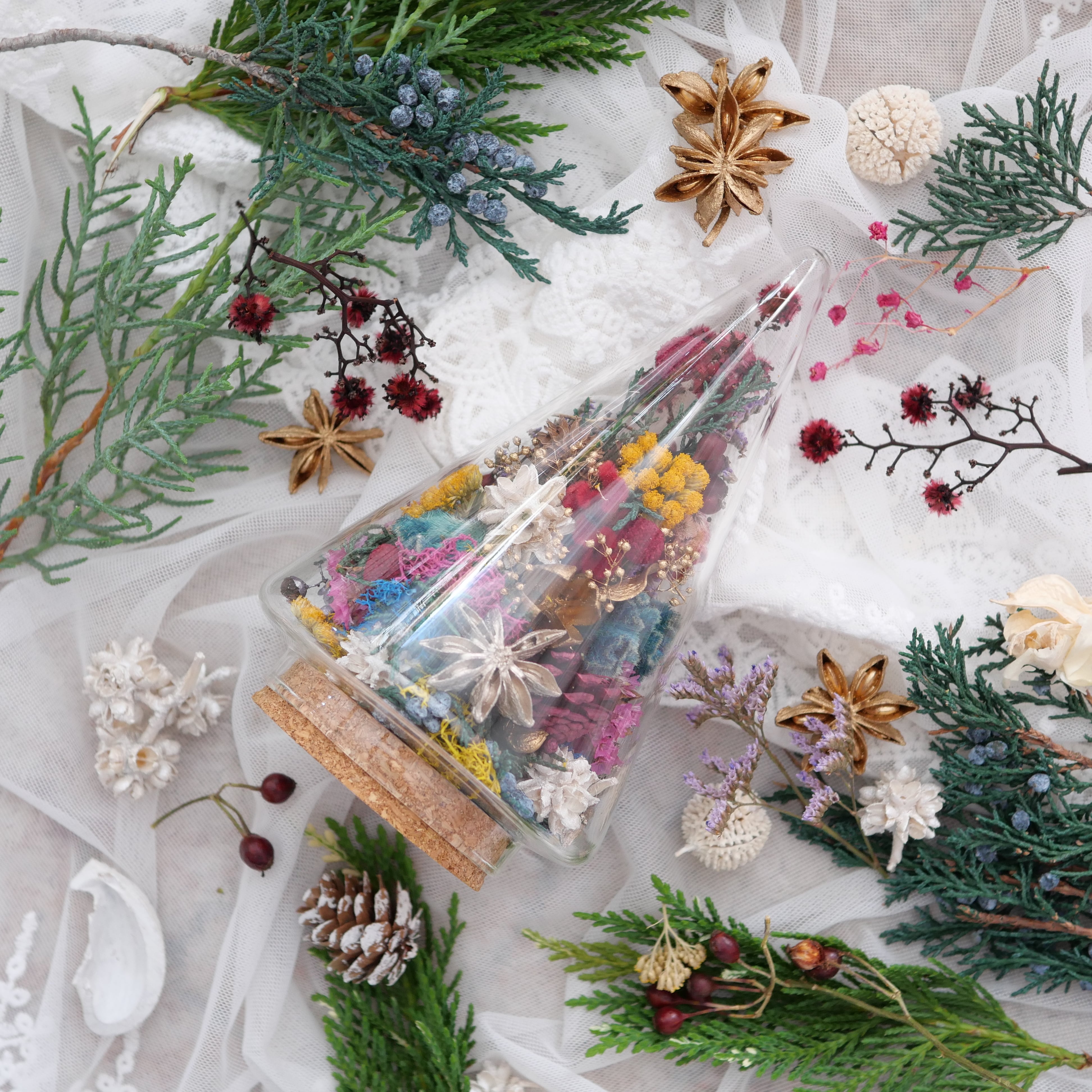 NEW！！クリスマスツリー型 ガラスボトル Xmas Gift | lafeuille.tokyo