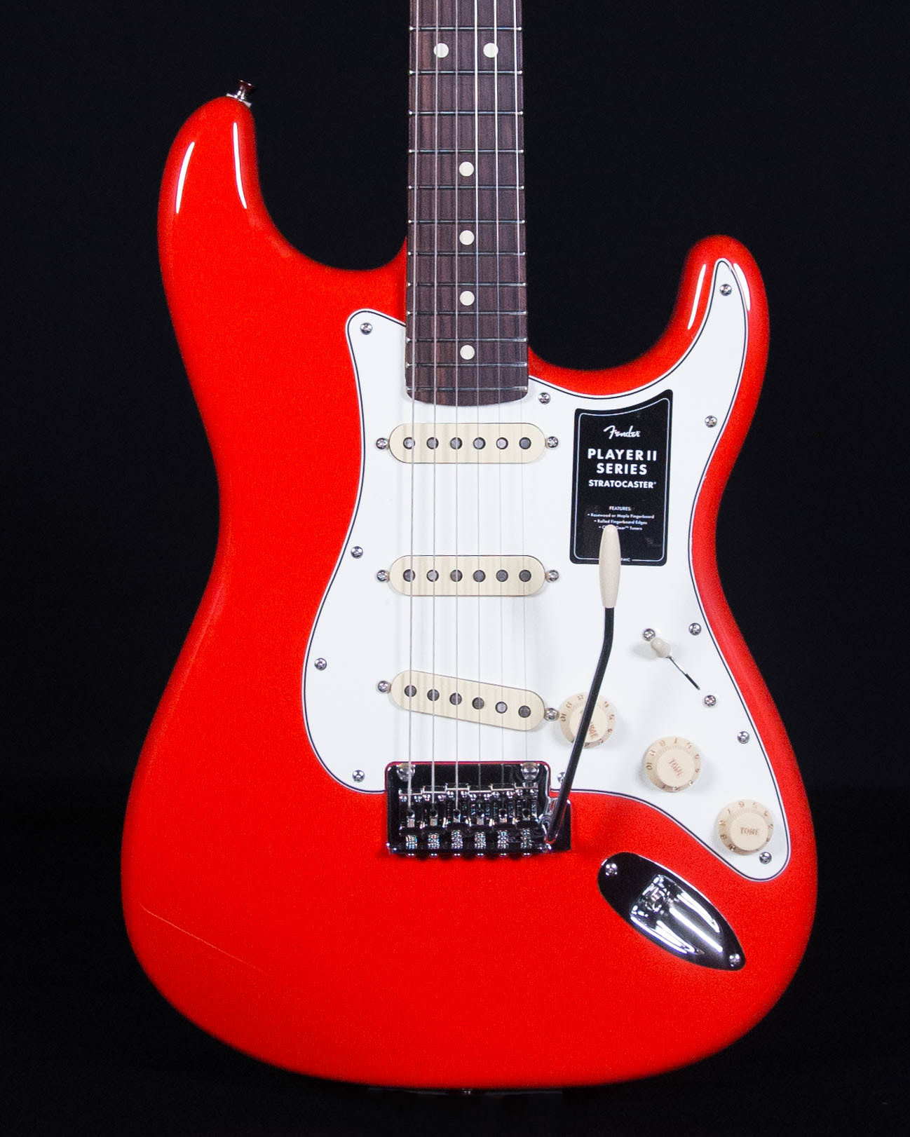Fender Player II Stratocaster, Rosewood FB, Coral Red - Sims Music