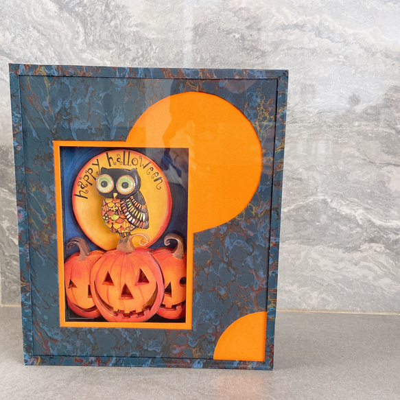 シャドーボックス ハロウィン 立体・オブジェ fleurs_art 通販