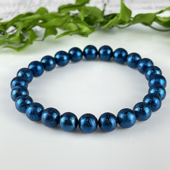 ギベオン隕石（メテオライト）ブルーブレス ブレスレット Himal