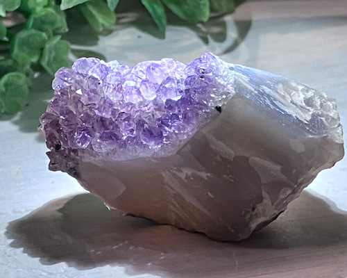 瑪瑙質母岩 アメジスト 紫水晶 クラスター 原石 ラフストーン 天然石
