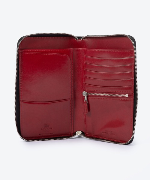 セール】WHITEHOUSE COX ZIP ROUND TRAVEL WALLET ホワイトハウス