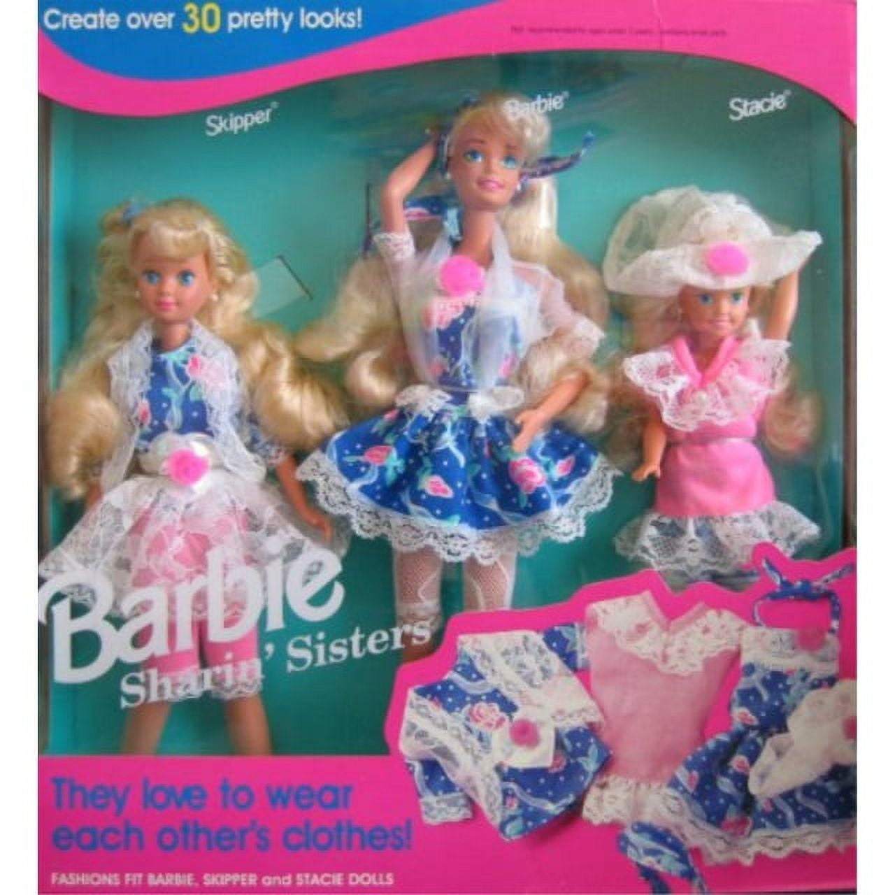 Barbie Sharin' Sisters Gift Set: Barbie, Skipper & Stacie Dolls