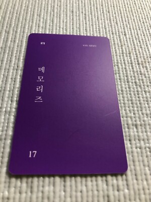 BTS MEMORIES OF 2017 Official Photo Card ( JIMIN ) | eBay