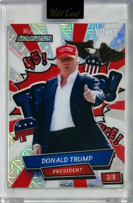 2024 President Donald J Trump Wild Card Alumination Comix Trump