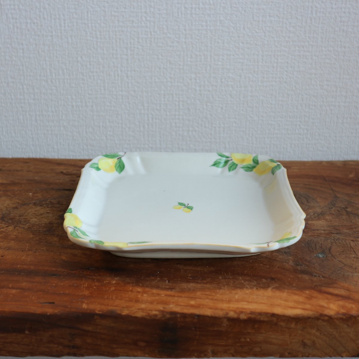 花形細リム皿スクエア5寸（檸檬）/ 阿部慎太朗 | モノスタイル onlineshop