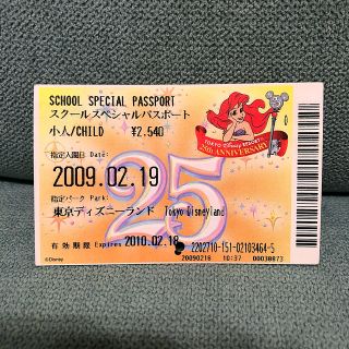 Disney - 【25周年記念】使用済みディズニーチケットの通販 by punya's