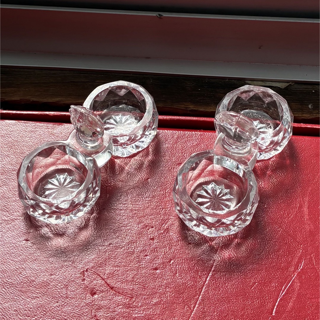 バカラ ソルト&ペッパー 調味料入れ 2点 ダイヤモンド型 希少作品 高級品