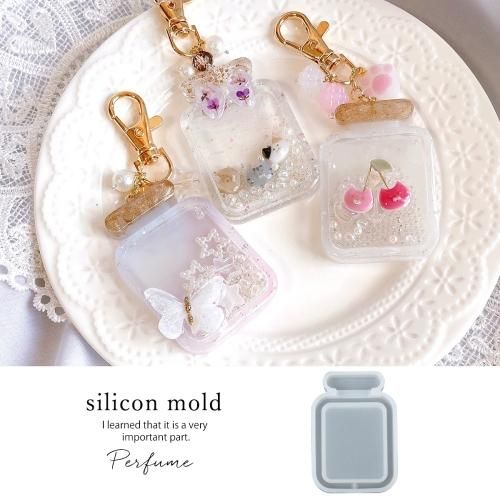 シンプルな香水瓶のカシャカシャ シリコンモールドｰ* オマケがたくさん