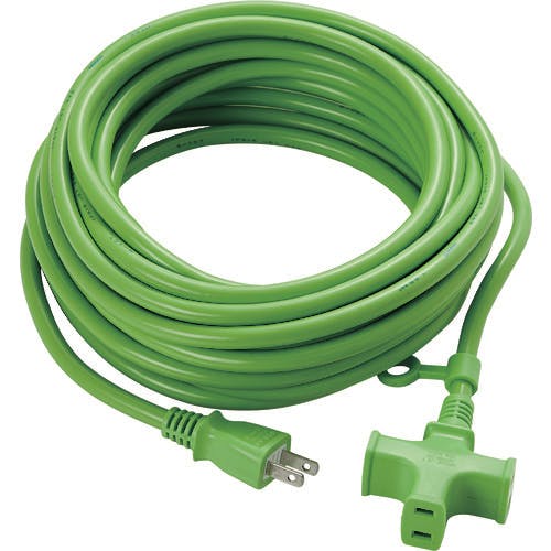 CAINZ-DASH】トラスコ中山 3個口ソフトタイプ延長コード グリーン