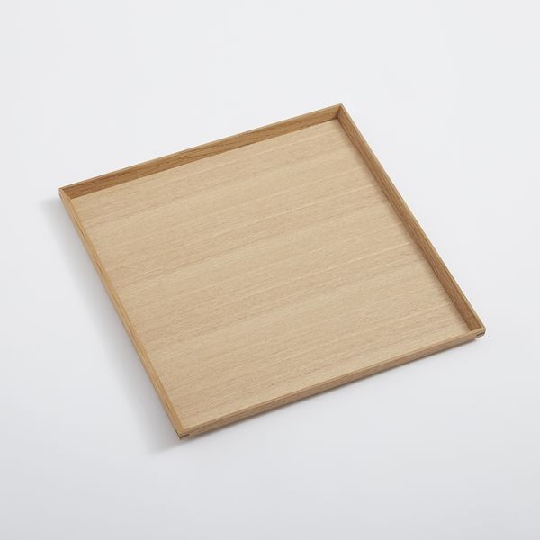 松屋漆器店/白木塗 10.0角盆 -伝統技術が光る、日常使いが叶う