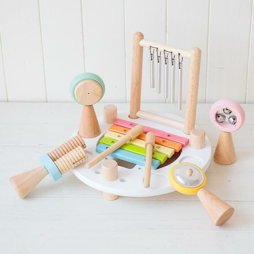 音の鳴る木のおもちゃならメロディーゴーラウンド（ソフトカラー