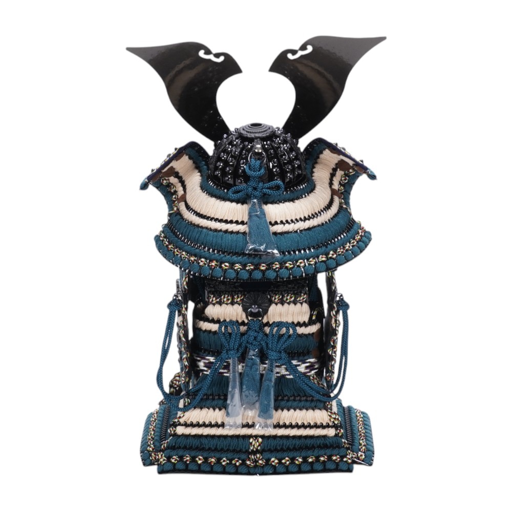 五月人形】7号 永遠奉納大鎧 青緑中ベージュ威-DEEPSEA- 鎧飾り〈翠鳳