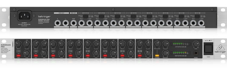 Behringer RX1602 V2 Rackmount Line Mixer | Sweetwater