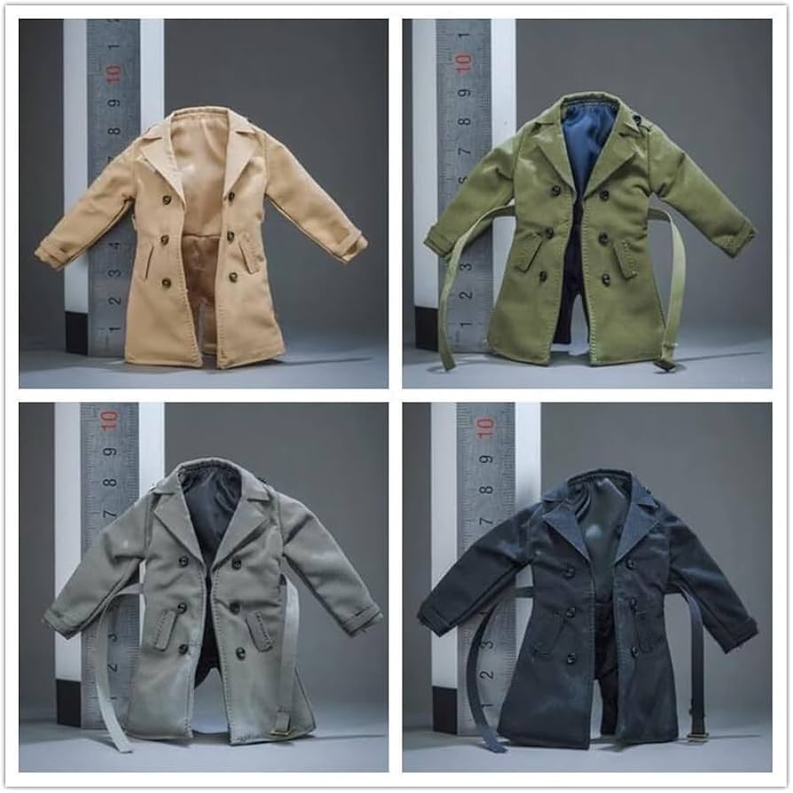 Amazon.co.jp: 1/12スケール素体服コート着 ロングコート に服を着せる