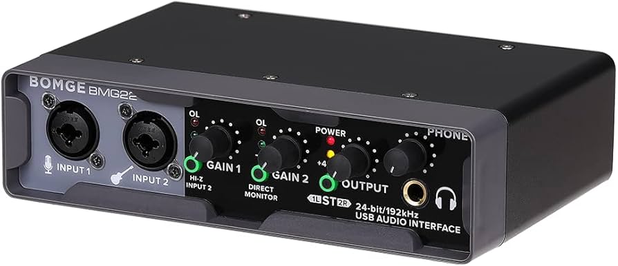 Amazon.com: BOMGE USB Audio Interface(32bit/192 kHz) with XLR