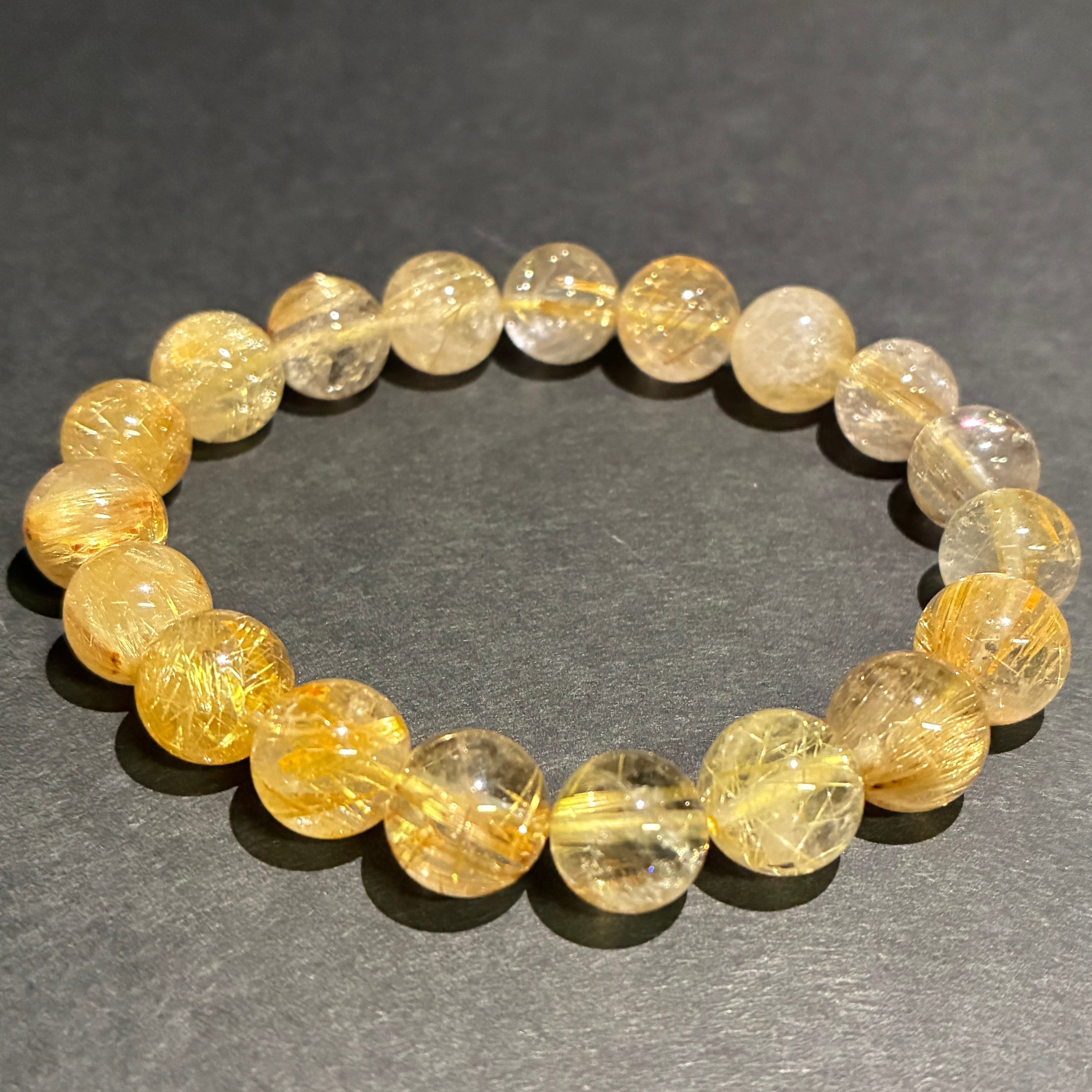 ルチルクォーツ - ブレスレット10mm - 天然石 - 金運 – STONEMARKET