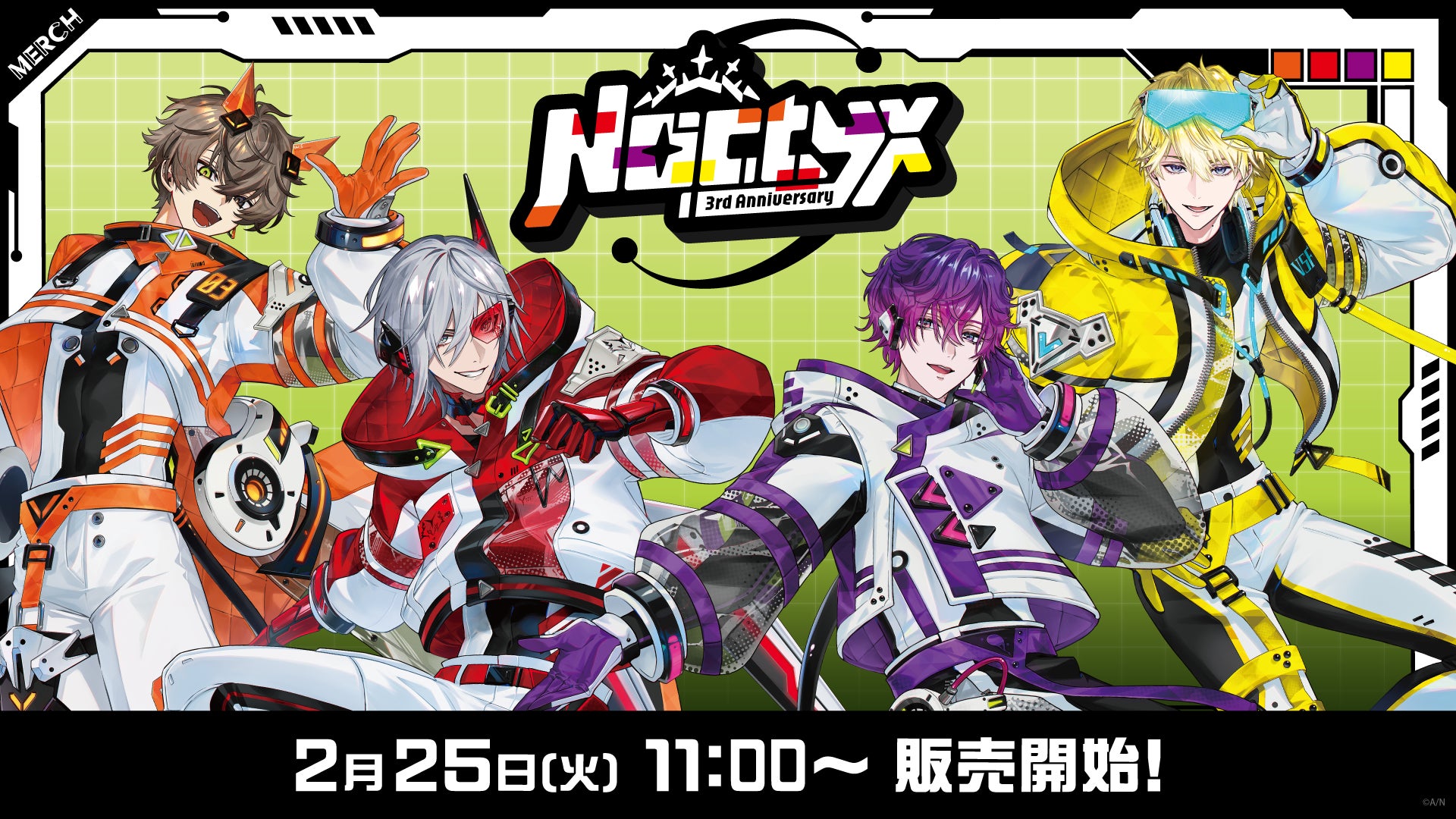 NIJISANJI EN「Noctyx 3rd Anniversary」2025年2月25日(火)11時(JST