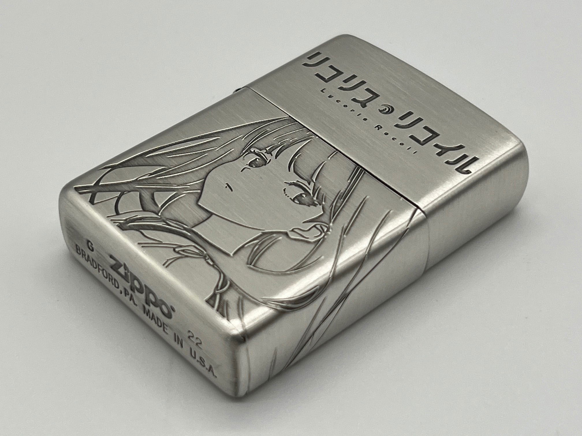 Lycoris Recoil Zippo Case: Chisato & Takina (No fuel or gas included)