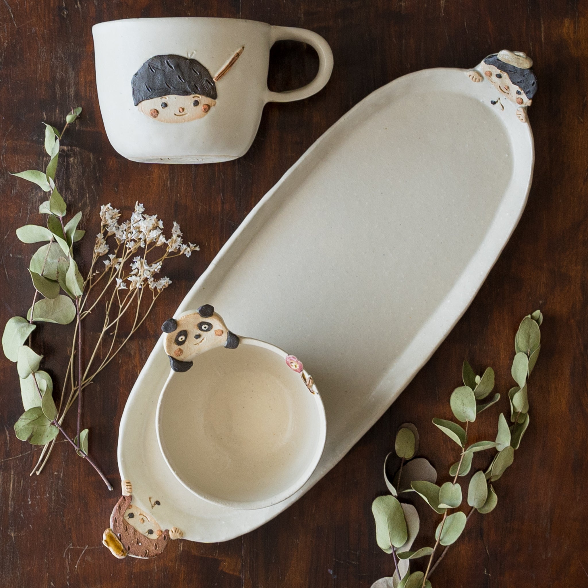 作家 山田裕恵 ヨーグルトカップ パンダ｜和食器通販 四季折折 – 四季