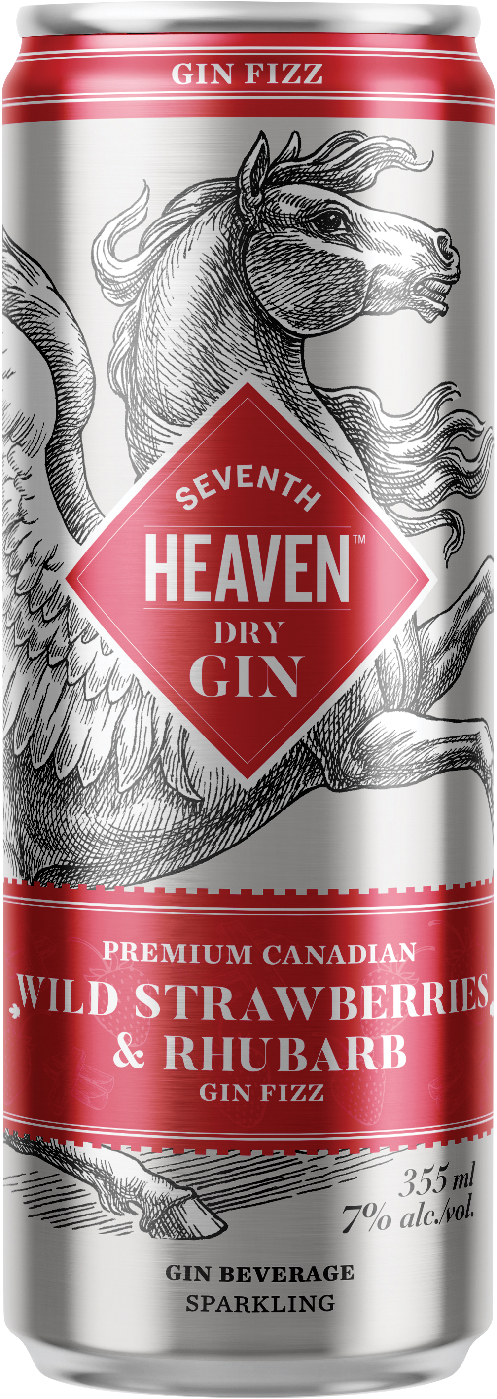 Seventh Heaven Wild Strawberries & Rhubarb Gin Fizz | Station 22