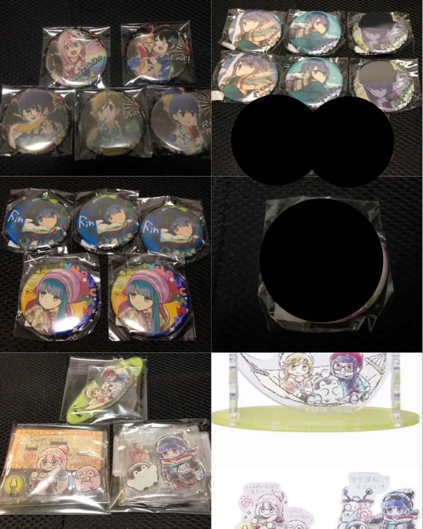 ゆるキャン　缶バッジ　アクスタ　19点セット ゆるキャン△ | ALCOHOL OFFICIAL SHOP