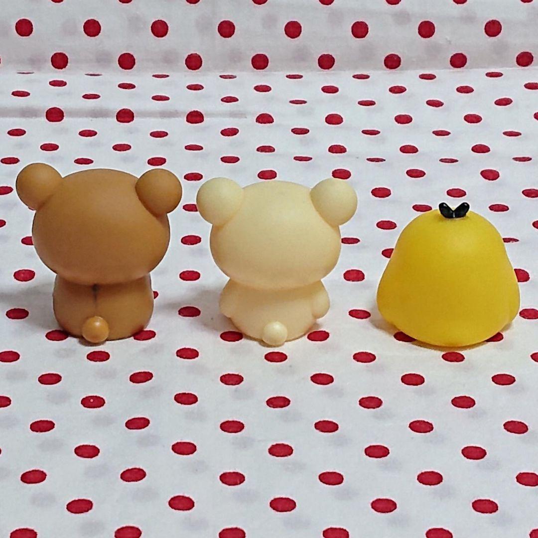 リラックマ・コリラックマ・キイロイトリ 穴なし指人形 3個セット