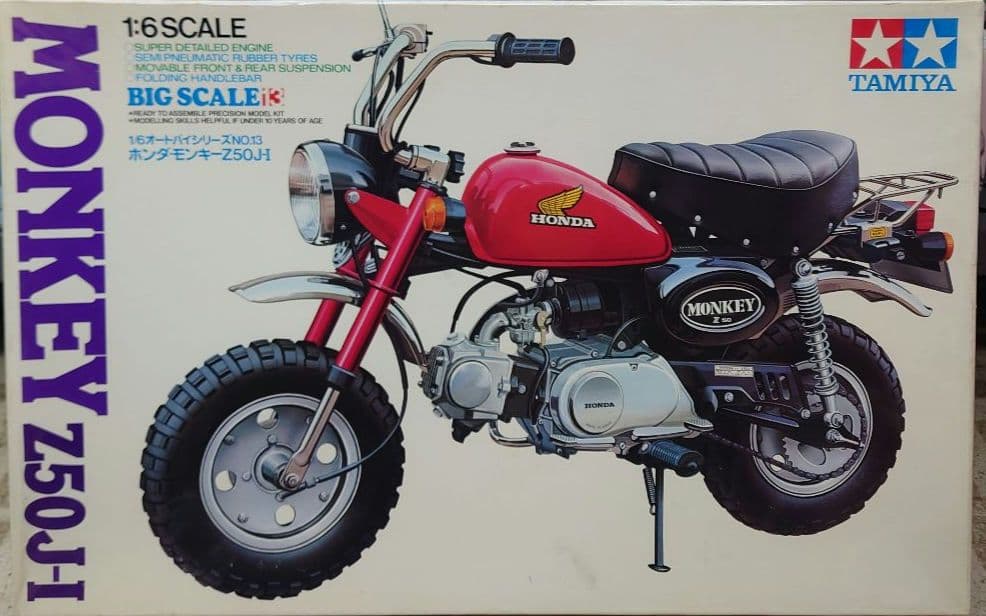 ★【未組立】TAMIYA　HONDA　MONKEY Z50J-I　1︰6スケール HONDA MONKEY Z50J-I (タミヤ 1/6) – 趣味の部屋