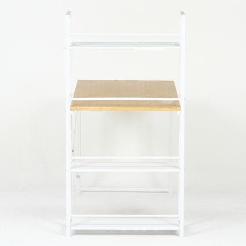 《新品・送料無料》ラック付きデスク ルール 奥行64cm メープル