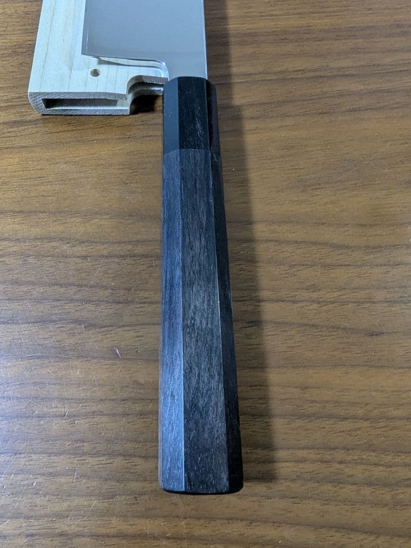 骨切り（鱧切り）包丁 尺寸 全鋼 両鏡面 黒水牛八角黒檀柄 - メルカリ