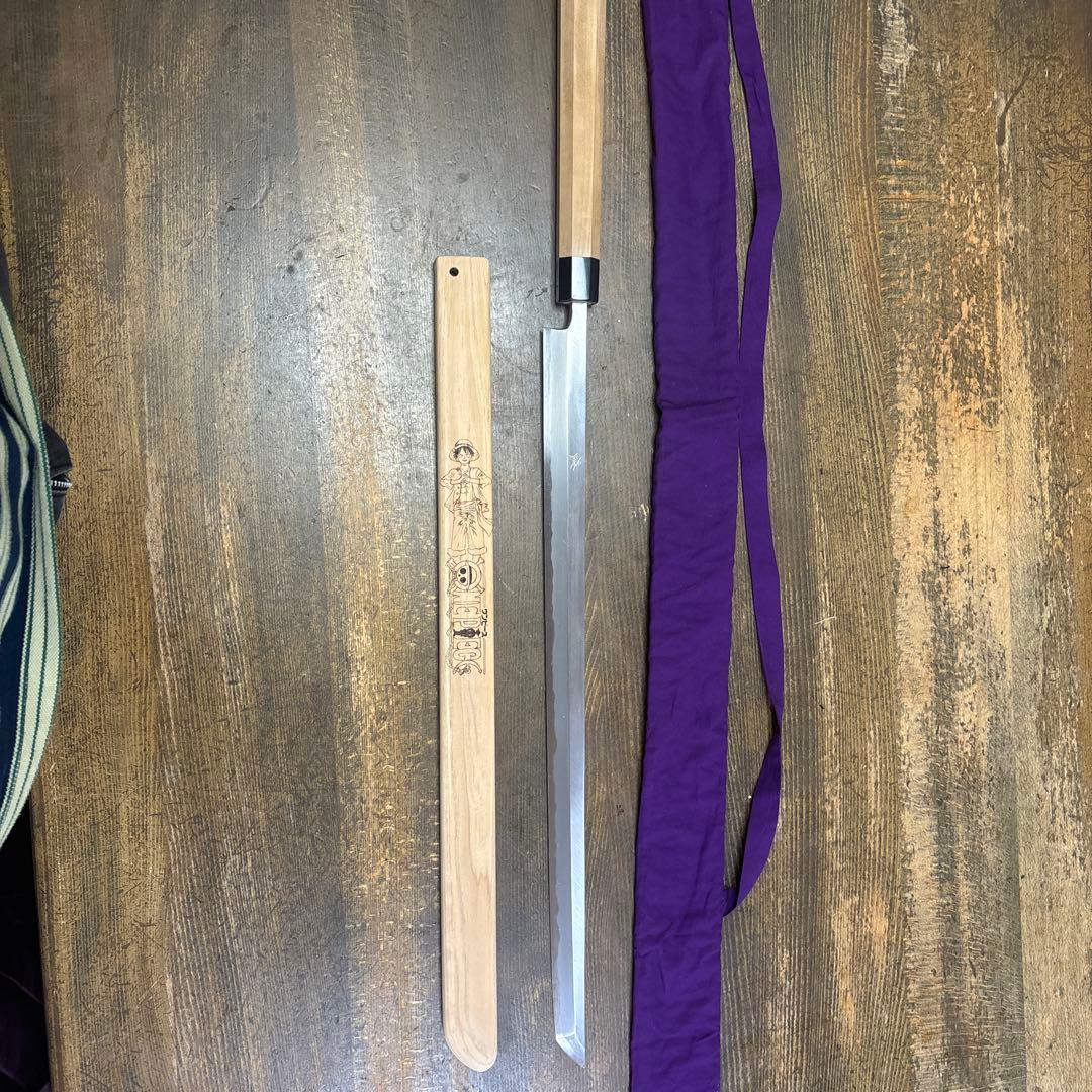 マグロ包丁鞘付 鮪包丁 刃渡700mm 刺身包丁 スネークウッド八角柄 7952 マグロ包丁鞘付 鮪包丁 刃渡700mm 刺身包丁 スネークウッド八角柄