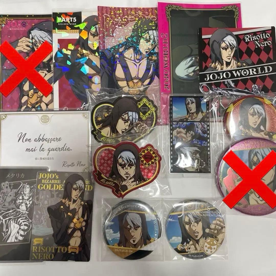 ジョジョ　リゾット　缶バッジ　アニメ展　トランプ　ウエハース　アクリルバッジ アニメ「ジョジョの奇妙な冒険 ファントムブラッド/戦闘潮流」場面写