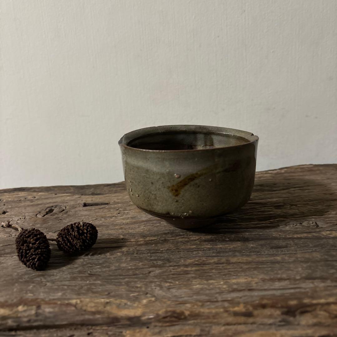 木原　唐津茶碗　陶片　骨董　茶道具　古陶磁　古伊万里アンティーク　李朝　古伊万里 モダンアンティーク茶碗 ④瀬戸 伊万里 昭和レトロ 骨董 猪口 民芸 検