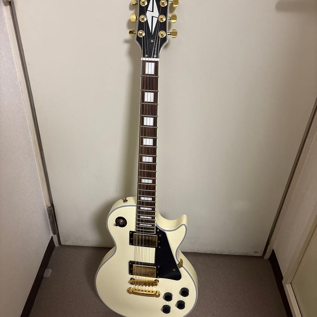 Maison エレキギター アイボリー エレキギター レスポールタイプ Maison LP-28 7点初心者セット〔ギター