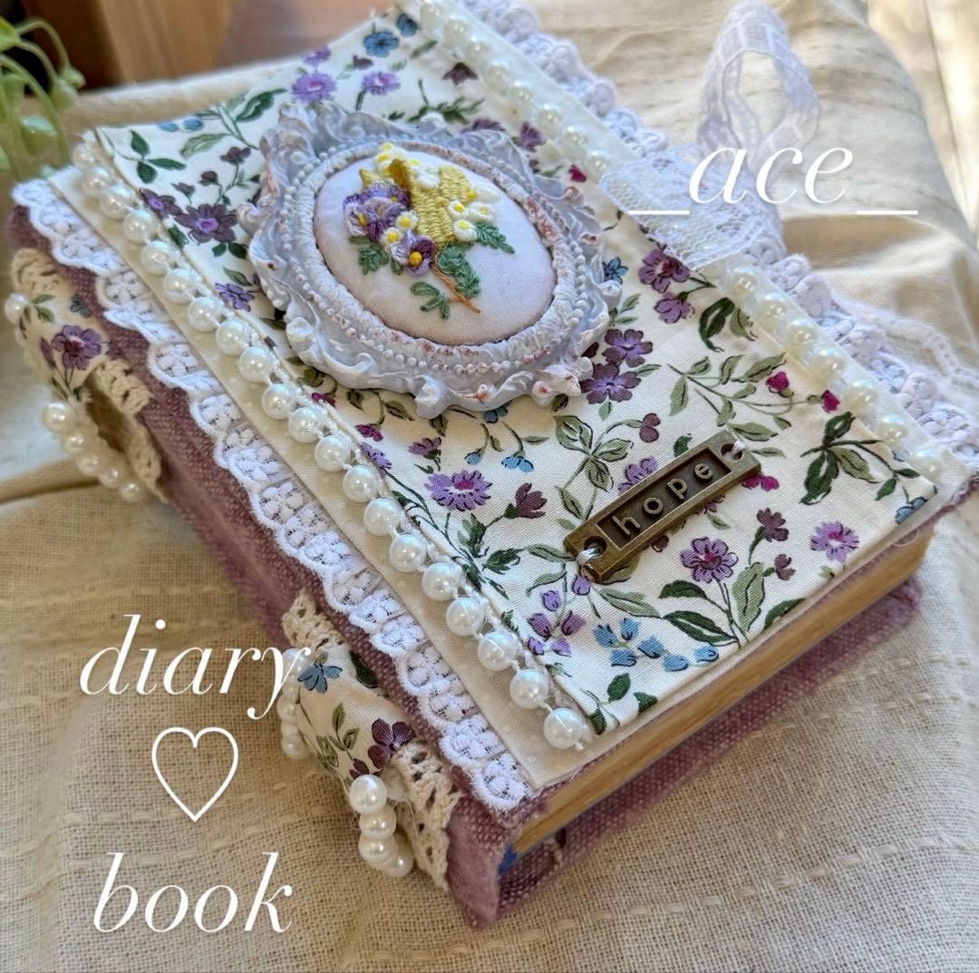 365diary 刺繍 日記帳 雑記帳 365diary 刺繍 日記帳 365diary 刺繍 日記帳 - _ace ✲ luv_ | minne