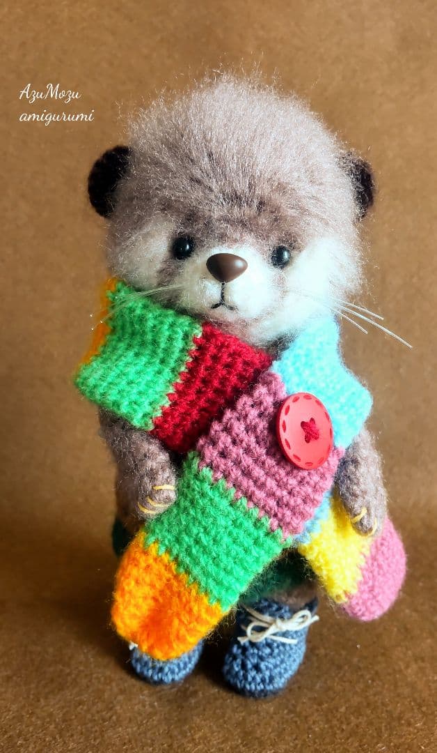 く*み様 カワウソ☆あみぐるみ☆ぬいぐるみ☆ハンドメイド カワウソあみぐるみ ありがたいことに午前中に 完売しましたm(_ _)m