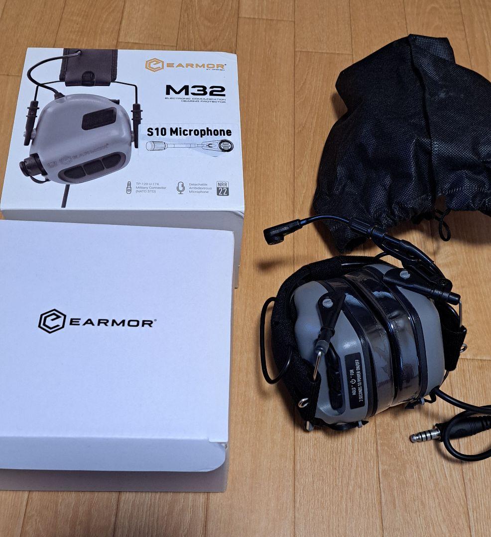 EARMOR M32 ヘッドホン S10マイク付き EARMOR M32 PLUS TACTICAL HEADSET (Black / Coyote Brown / Green