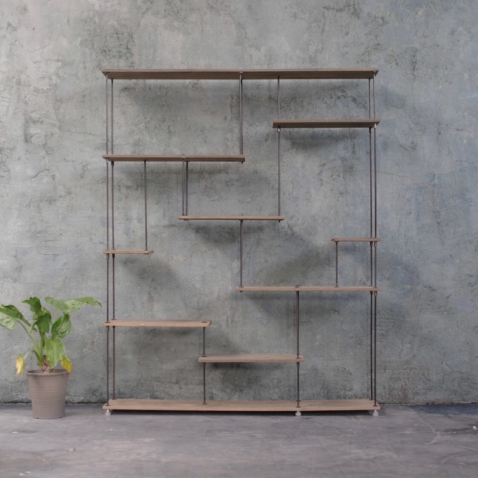 wood iron shelf 1500*1200*210〈グレイッシュカラー〉アイアン 棚